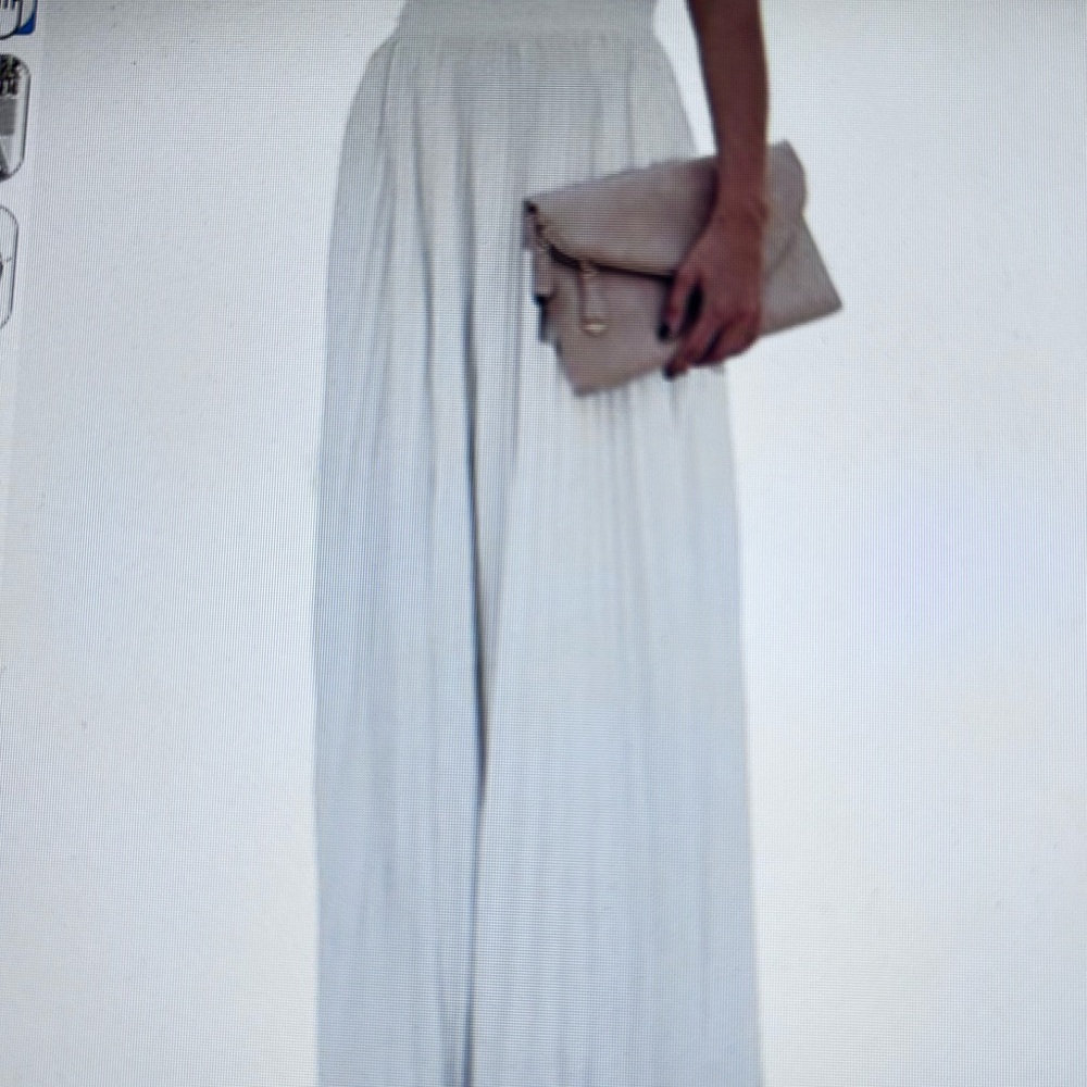 Ebossy White Maxi Skirt with Flowing Panels. Size M. NWTGS - Picture 2 of 6